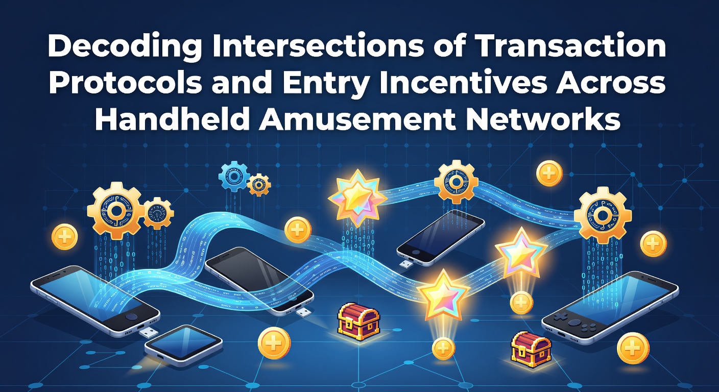 Handheld devices displaying transaction interfaces and incentive prompts in amusement networks