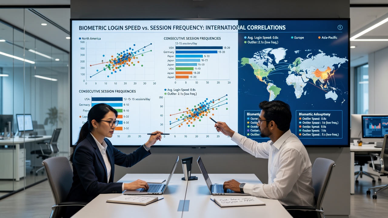 Analytics dashboard showing session frequency charts for tablet jackpot participants