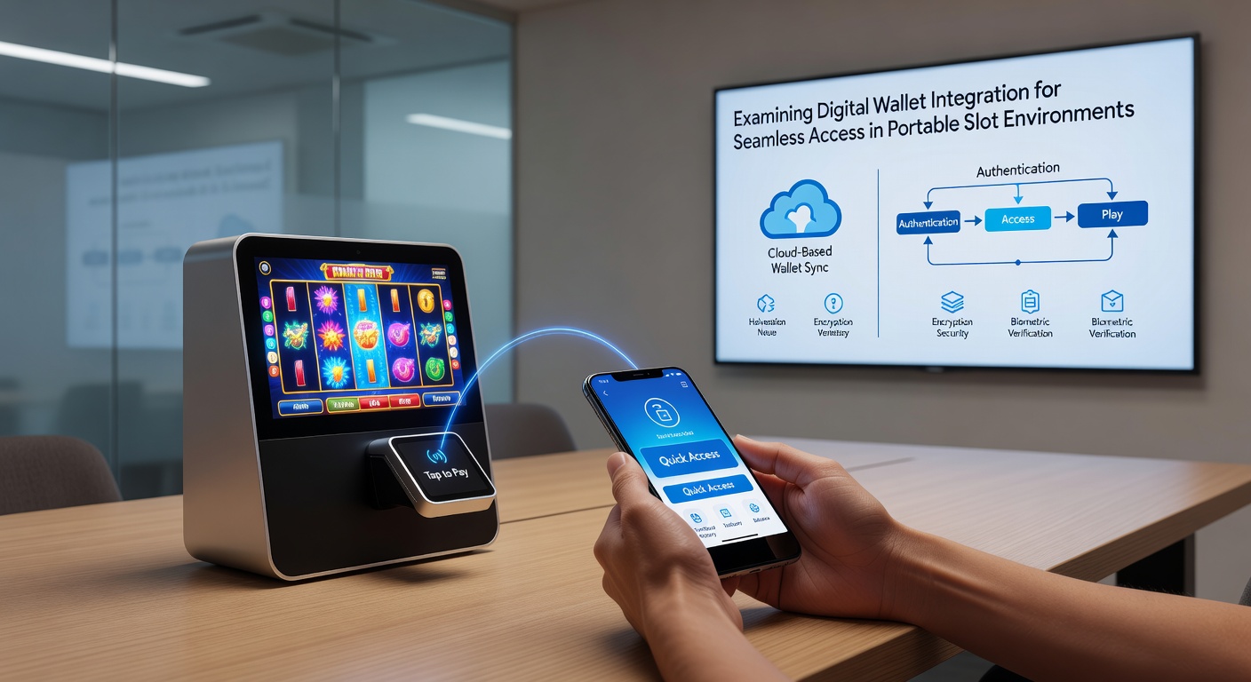 Mobile slot interface showing digital wallet connection and instant access features on a portable device