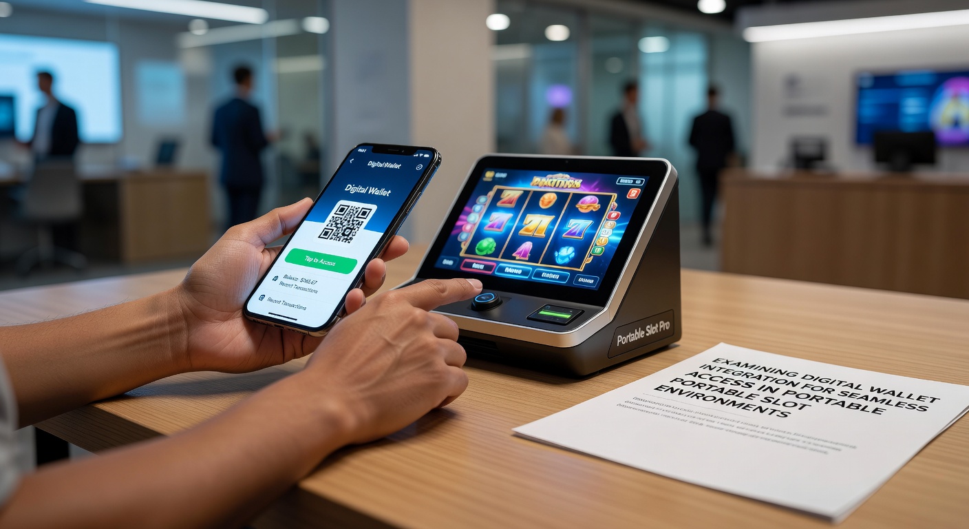 Secure digital wallet transaction flow displayed on a tablet during portable slot gameplay