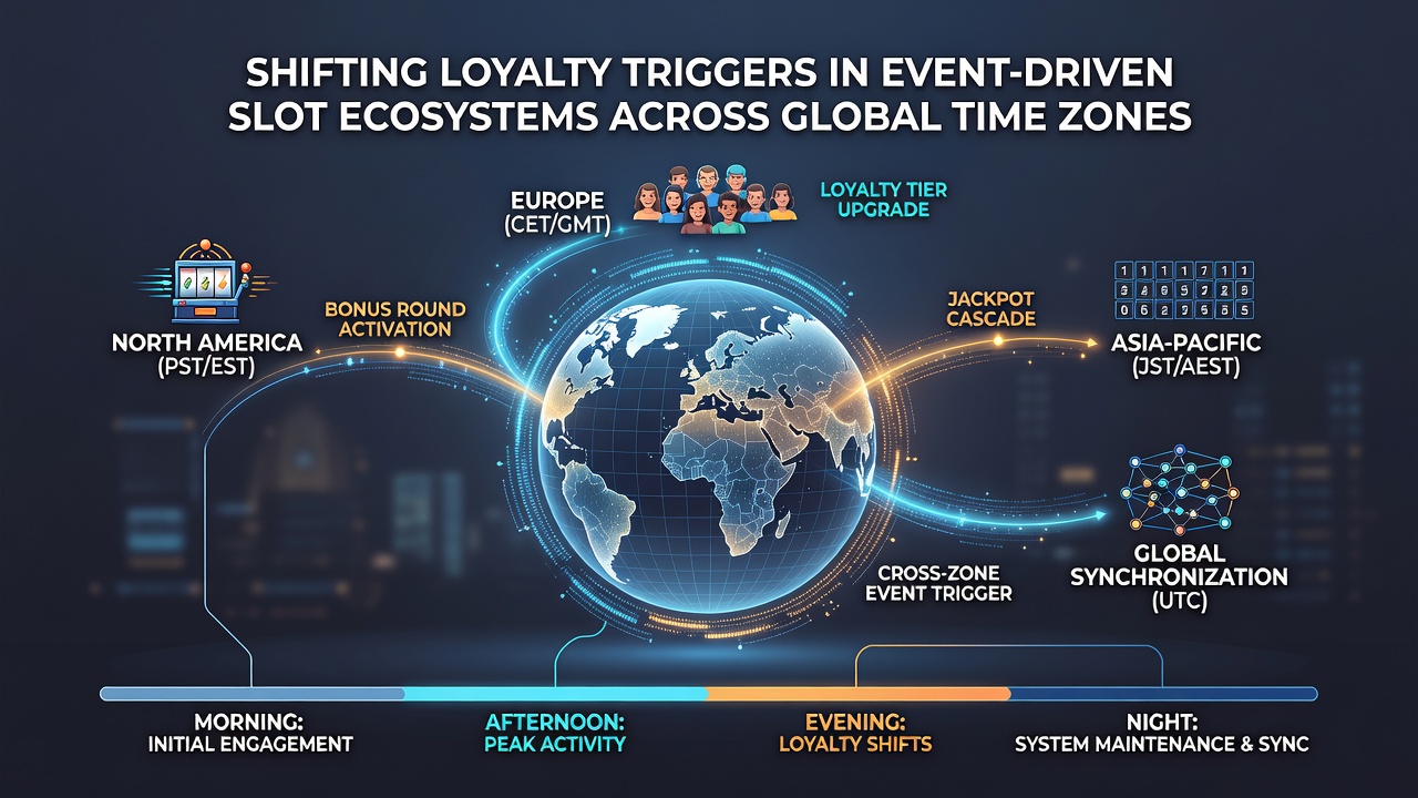 Analytics dashboard displaying time-zone adjusted loyalty trigger performance across multiple continents